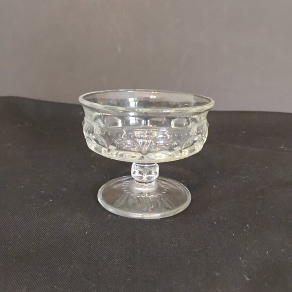 Tiffin Franciscan Kings Crown Clear Dessert/Sherbet/Champagne, Vintage set of 6 - Picture 5 of 5